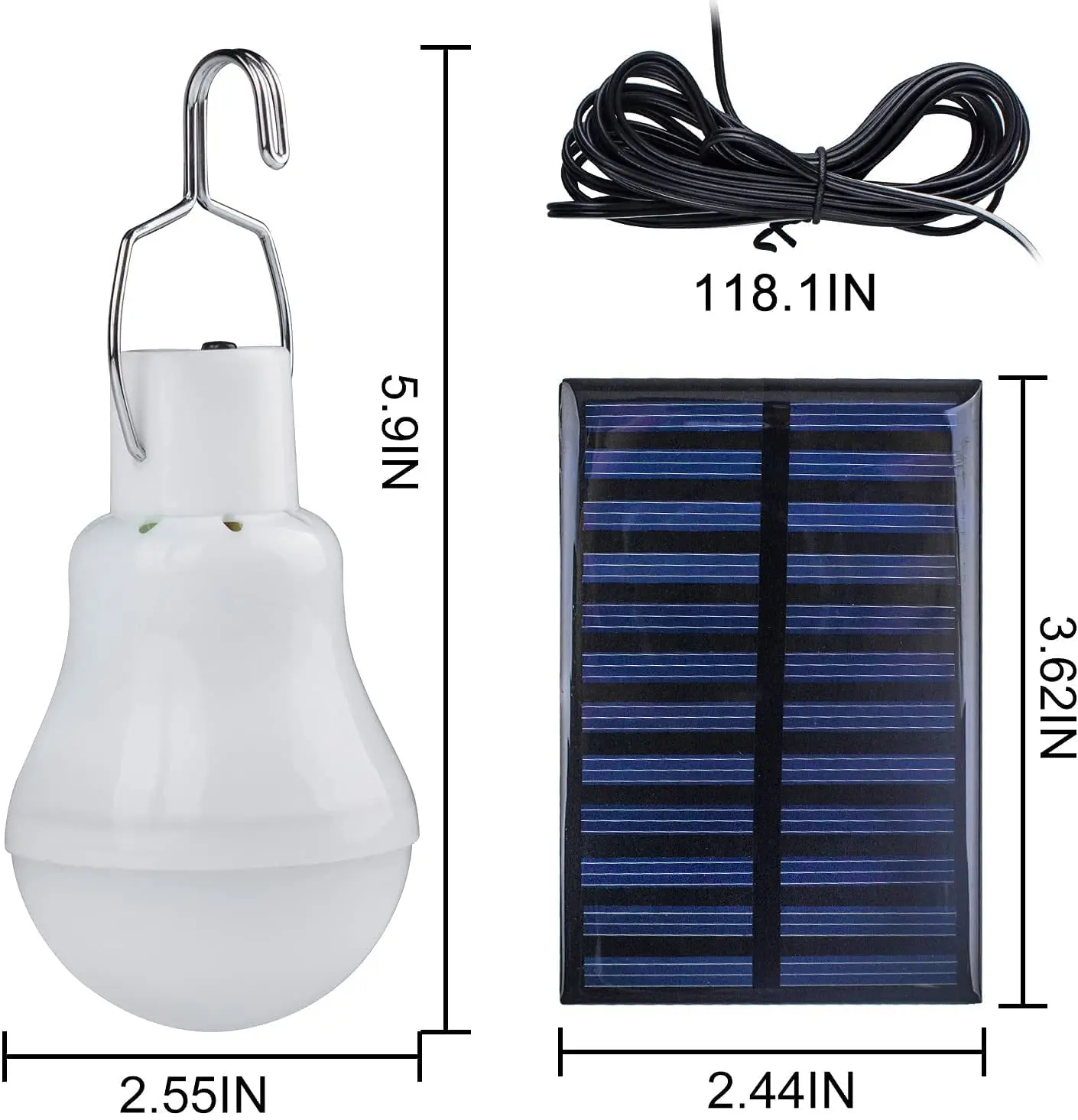 D2 LED Слънчева Лампа На Открито И 5 В USB Заряжаемая Подвесная Спасителна Лампа Портативен Мощен Вътрешен двор с Градина Водоустойчив Слънчева Светлина