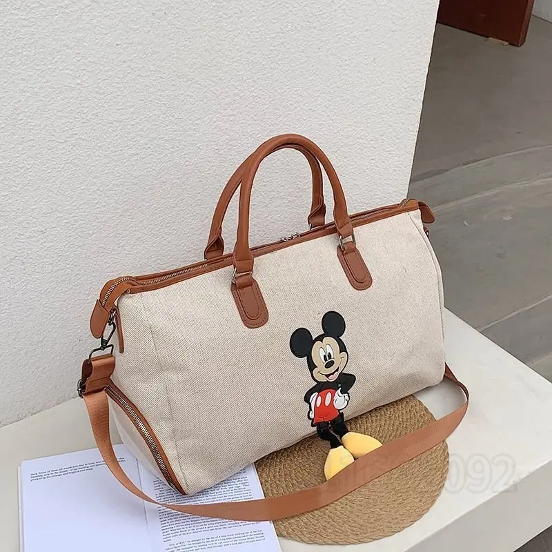 Нова дамска чанта Дисни Mickey's, модерна чанта за багаж с голям капацитет, чанта за засаждане, луксозна марка преносима чанта за фитнес