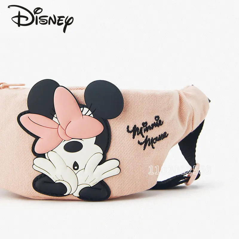 Disney Minnie 2023, Нова Поясная чанта за момичета, Мультяшная Модерна Чанта През рамо За момичета, Холщовая Висококачествена Луксозна Марка Мини Чанта За Момичета