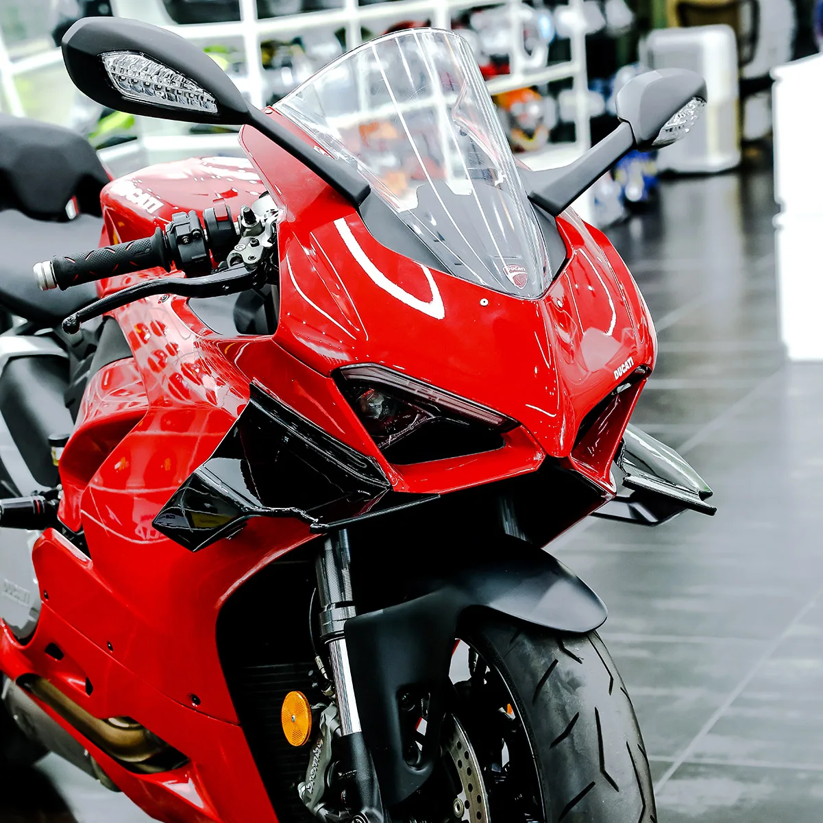SEMSPEED За Ducati Panigale V2 2020-2022 2023 Мотоциклет Ляв И Десен Страничен Пневматичен Обтекател Съвет Крило на Защитния Капак От ABS-Пластмаса