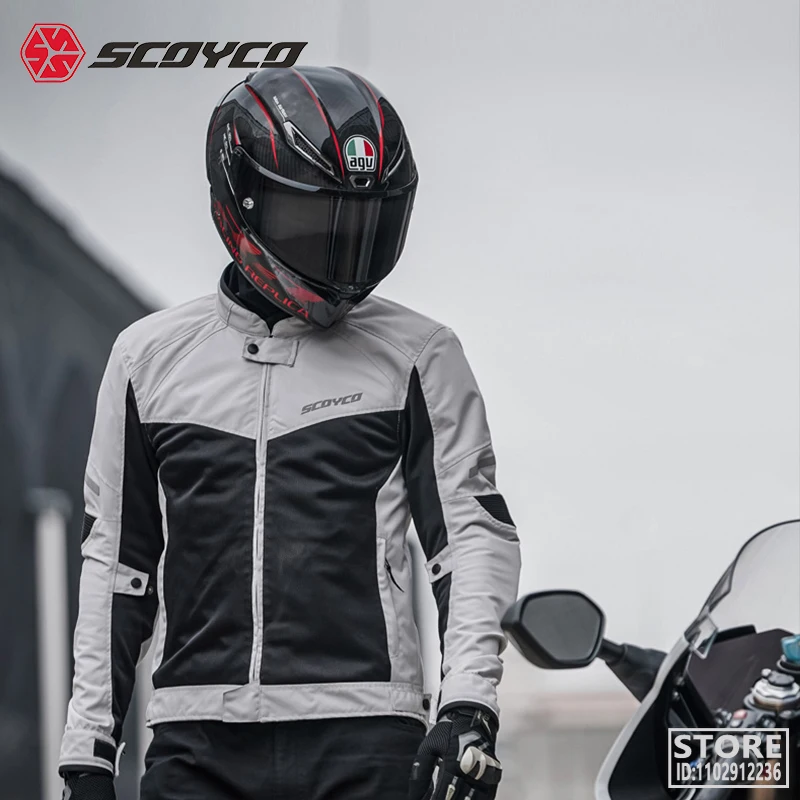 Мотоциклетът яке SCOYCO, лятно защитно покритие за каране на мотоциклет, защитно облекло, за мотоциклетисти, мъжки дамски защитно облекло, сертифицирана CE
