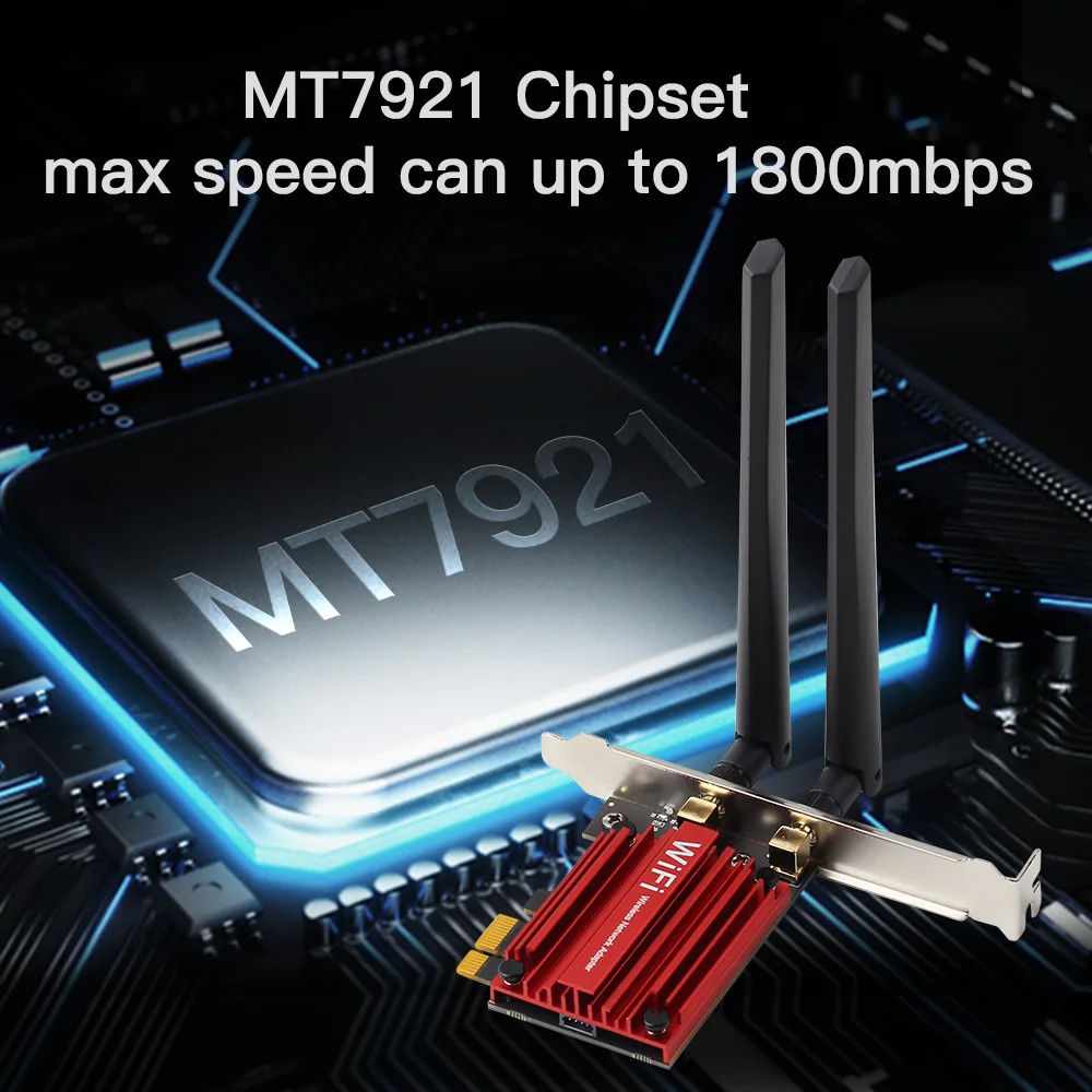 1800 Mbps WIFI 6 двойна лента 2,4 G/5 Ghz 802.11 AX За Bluetooth 5,2 PCIe Безжичен Адаптер Wifi Карта MU-MIMO За Windows 10/11