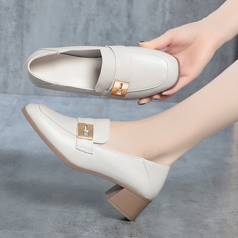 DIMANYU/женски модела обувки; колекция 2023 г.; новост на есента; офис обувки от естествена кожа; дамски работна обувки големи размери;