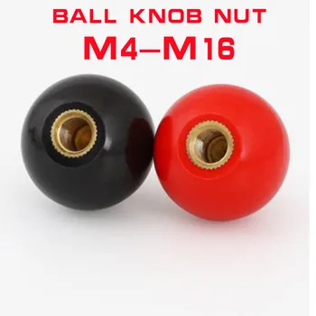 1 бр. черна или червена пластмаса M4 M5 M6 M8 M10 M12 резба с химикалка глава, затягаща гайка, дръжка