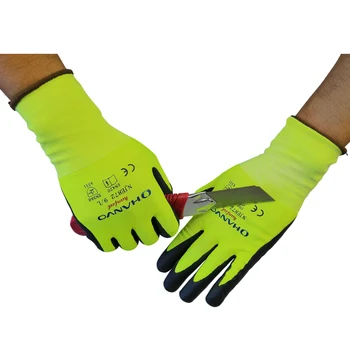 1 чифт ръкавици за предпазване от порязване, работна защитна ръкавица, защита от порязване, кухненски касапин, топлоустойчиви ръкавици 5-то ниво, ръкавици 18 калибър