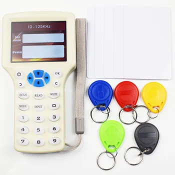 10 Английски Честотен RFID Фотокопирна Машина 125 khz Ключодържател NFC Четец Писател 13,56 Mhz Криптирана Програмист USB UID Копие на Карта Етикет