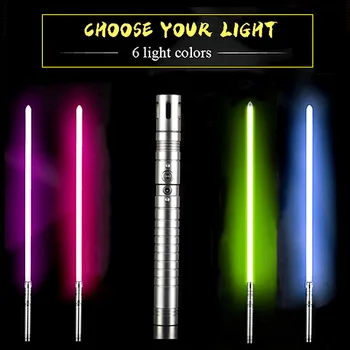 11 Цветен Светлинен Меч Меч Метален Меч RGB Обесцвечивающий Лазер Лазерен Сила Fx Дуел На Открито Творчески Война Играчки