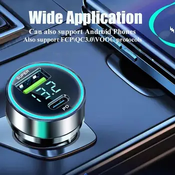 120 W 2 Порта Супер Бързо Зарядно Устройство, USB За iPhone 14 Pro Max 13 12 11 Oneplus Huawei OPPO на Samsung за Бързо Зареждане на Ada K2X9