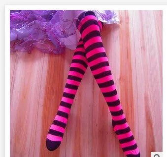 120 двойки/лот fedex fast, дамски ежедневни памучни чорапи в елегантен стил, контрастен цвят, дълги чорапи на райета