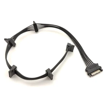 15Pin SATA захранване сплитер кабел за Твърд диск от 1 щепсела до 5 штекеров удължител за захранващия кабел за DIY PC Север