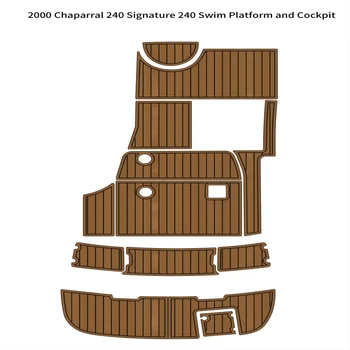 2000 Chaparral 240 Маркова платформа за плуване кокпита на лодката ЕВА на Палубата от тиково дърво Подложка за пода