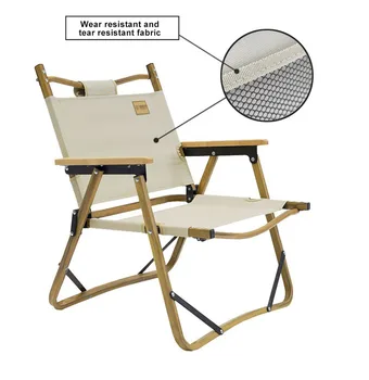 2021 amazon дървени сгъваеми столове с подлакътник стол за плажни столове