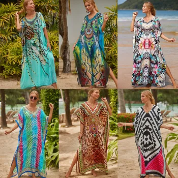 2023 Бохо Европа, нови плажни блузи, свободни празнични халати, бикини, слънцезащитен бански, дамски връхни дрехи, Близкия Изток, Кувейт