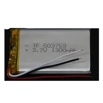 3,7 1300 mah 503759 трехпроводная полимерно-литиева LIPO акумулаторна батерия за записващо устройство с