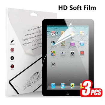 3 опаковки PET мека защитно фолио за екрана на Ipad 2 3 4 9,7 инча защитно фолио за Apple iPad2 A1395 iPad3 A1416 iPad4 A1458 9,7