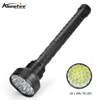 Alonefire HF24 высокомощный led фенерче T6 LED 38000LM Ултра Ярък Бликовый Факел Работна лампа за прожектор акцентный светлина къмпинг