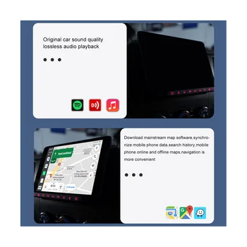CarlinKit Carplay Ai Box Android 11,0 3 + 32G Мултимедиен Плеър 4GLTE WIFI Аудио GPS Навигация Netflix за Кола EAU