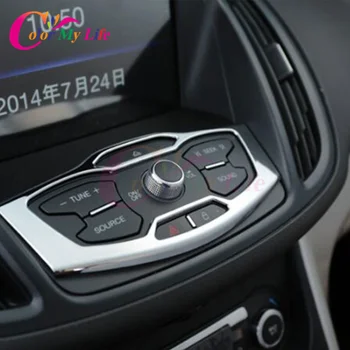 Color My Life ABS конзола Хромирани Декоративни панел стикер с пайети за Ford Kuga Escape 2013 2014 2015 2016 модифицирани аксесоари