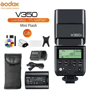 Godox V350C V350N V350S V350F V350O TTL HSS Камера Светкавица Speedlite Вградена Литиева Батерия за Canon, Nikon, Sony, Fuji Olympus