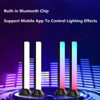 Led лампиона с тенис лека нощ ивица на килима вкъщи нощни декор за хола RGB цветно приложение USB музикална лампа