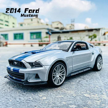 Maisto 1:24 Ford Mustang (Need for Speed) Модел на колата от сплав от серия Shelby GT500, имитирующая занаяти, колекция от бижута, подарък играчка
