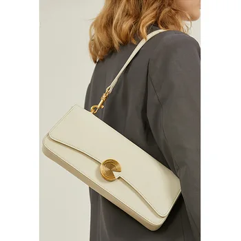 Maxdutti, женствена чанта на квадратно рамото, Ins Blogger, френска модна чанта под мишниците, дамски чанти-месинджър винтажного дизайн