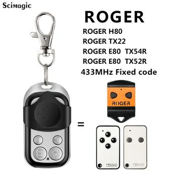 ROGER H80 TX22 TX54R TX52R Врата на гаража е с дистанционно управление 433 Mhz фиксиран код