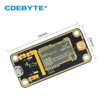 USB Тест такса 433 Mhz USB конвертор TTL RSSI UART Модул за сериен порт E43-433T13S3 CDEBYTE E43-433TB-01