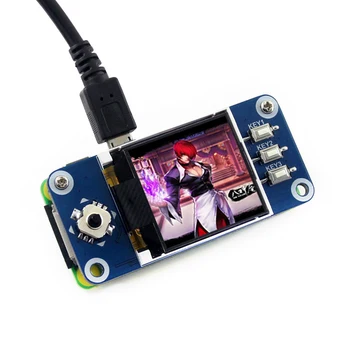 Waveshare 1,44 инчов LCD дисплей ШАПКА за Raspberry Pi 2B/3Б/3Б +/Zero/Нула W 128x128 пиксела SPI Интерфейс Светодиодна Подсветка 3,3