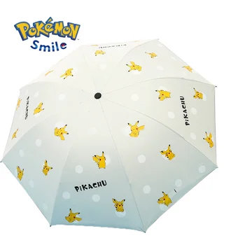 Автоматичен чадър Pokemon Pikachu, детско аниме Kawaii, безплатна доставка, трендови продукти, 2023, фигурки, играчки