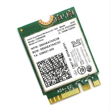 Безжична карта AC7260 M. 2/mini PCI-E Bluetooth 4.0 7260NGW интерфейс mini PCI-E NGFF