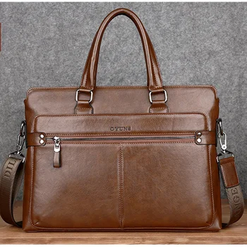 Бизнес Кожен Мъжки Портфейл Хоризонтален Мъжки чанти, Голямо Голям Чанта През рамо, Офис Мъжка Чанта За лаптоп