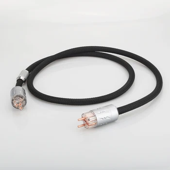 Висококачествен аудиофильский захранващ кабел IEC 100% от чиста мед Viborg VP1501 EU Schuko
