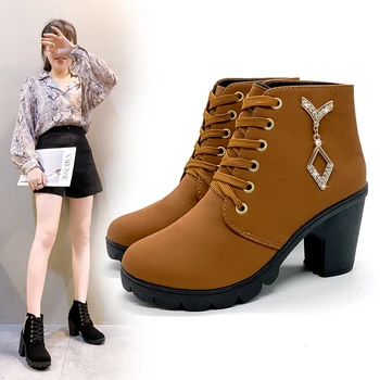 Дамски обувки 2023, есенно-зимни обувки, марка дамски обувки, ботильоны токчета, дамски велурени обувки на платформа