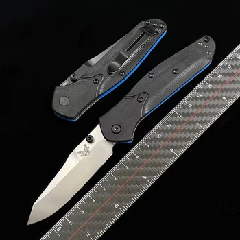 Два цвята дръжка G10, сгъваем нож BENCHMADE 945, улични тактически туристически спасителни безопасни джобни ножове, EDC инструмент