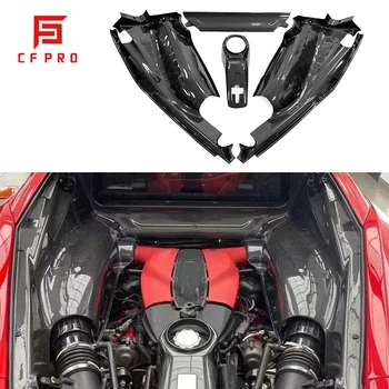 За Ferrari F8 Аксесоари за персонализиране от въглеродни влакна, капакът на двигателното отделение, капака на двигателя, комплект за интериора