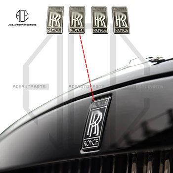 За Rolls-Royce Ghost Кулинан Обсидиан Волфрам Стомана Сплав Материал Логото На Автомобила Външни Апликации, Декорации