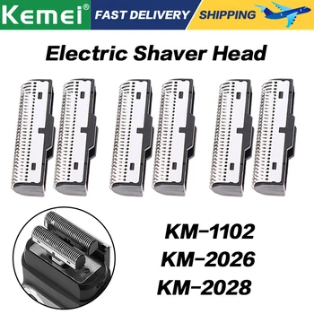 Замяна Режещата глава за електрическа самобръсначка Kemei Подходящ за KM-1102、 KM-2026 、 KM-2028 с възвратно-поступательной бръснач с двойна глава 1-5 комплекти