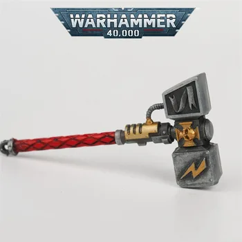 Изкован звезден хамър 40K Warhammer 40,000 Периферна thunder hammer Оръжеен ключодържател от сплав с анимационни окачване