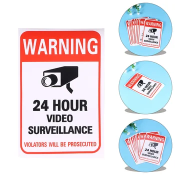 Камера Предупредителни етикети за монитор фотоапарат външно видео Външен 24-часова лепило на открито