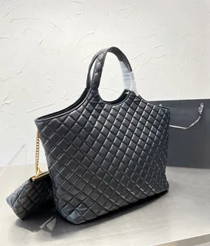 Класически дизайн, луксозни дамски чанти-тоут, женствена чанта с голям капацитет, брандираната ежедневна чанта за пазаруване, малка кесия за монети