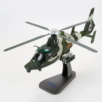 Мащабна модел 1/48, китайската версия на Z-9, черен хеликоптер военен самолет, изтребител, самолет, подаръци, играчки за показване на самолети