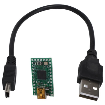 Миниатюрен USB 2,0 AVR ATMEGA32U4 U disk експериментална платка с кабел за данни за Arduino