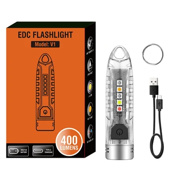 Многофункционално фенерче, ключодържател, преносимо осветление, USB зареждане, походный фенер, палатка, риболовна лампа, горелка