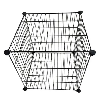 Мултифункционален, Черен Метален Шкаф с Мрежа 35x35 см За Комбинирано съхранение САМ Cube И Модулна Етажерка С Вкара Рафт И Стеллажом От Метална Мрежа