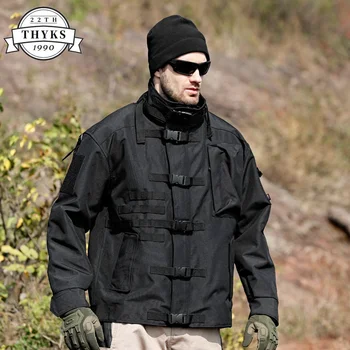 Мъжки военна тактическа яке, висококачествени водоустойчиви износоустойчиви якета-бомберы с множество джобове, ветрозащитное палто за туризъм на открито