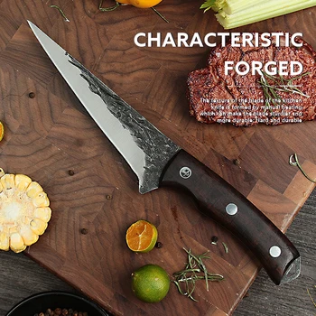 Мясницкий Нож От Високо Стомана С Ръчно Изграждане На Кухненски Ножове Китайски Нож За Рязане На Месо Инструмент За Готвене Риболовни Ножове Cuchillos