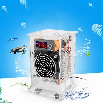 Нагревателен хладилник за аквариум домакински охлаждаща машина, машина за постоянна температура на аквариума безшумен охладител нагревател