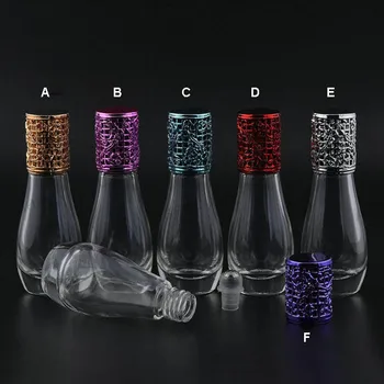 нов дизайн, 12 бр./лот, 12 мл, ароматерапевтични прозрачен клип на етерично масло, бутилки за еднократна употреба, 12 клапана на цилиндър, стъклени прозорци бутилка с метална топка