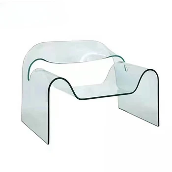Обичай скандинавски модерен дизайнерски лесен луксозен творчески призрачен стол вила модел дома си минималистичен прозрачна акрилна диван-стол
